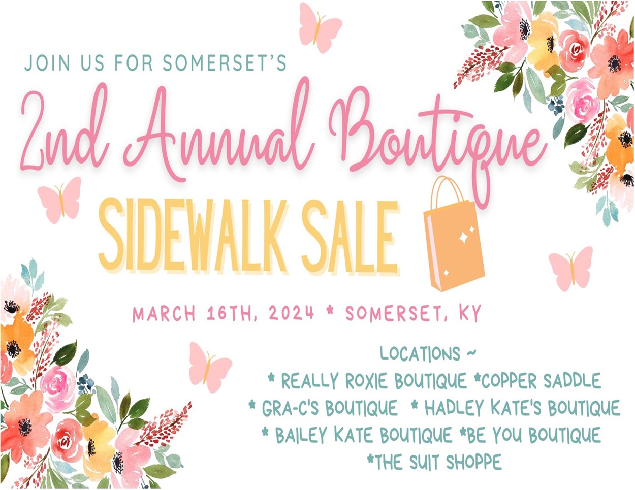 Somerset s 2nd Annual Spring Boutique Sidewalk Sale Lake