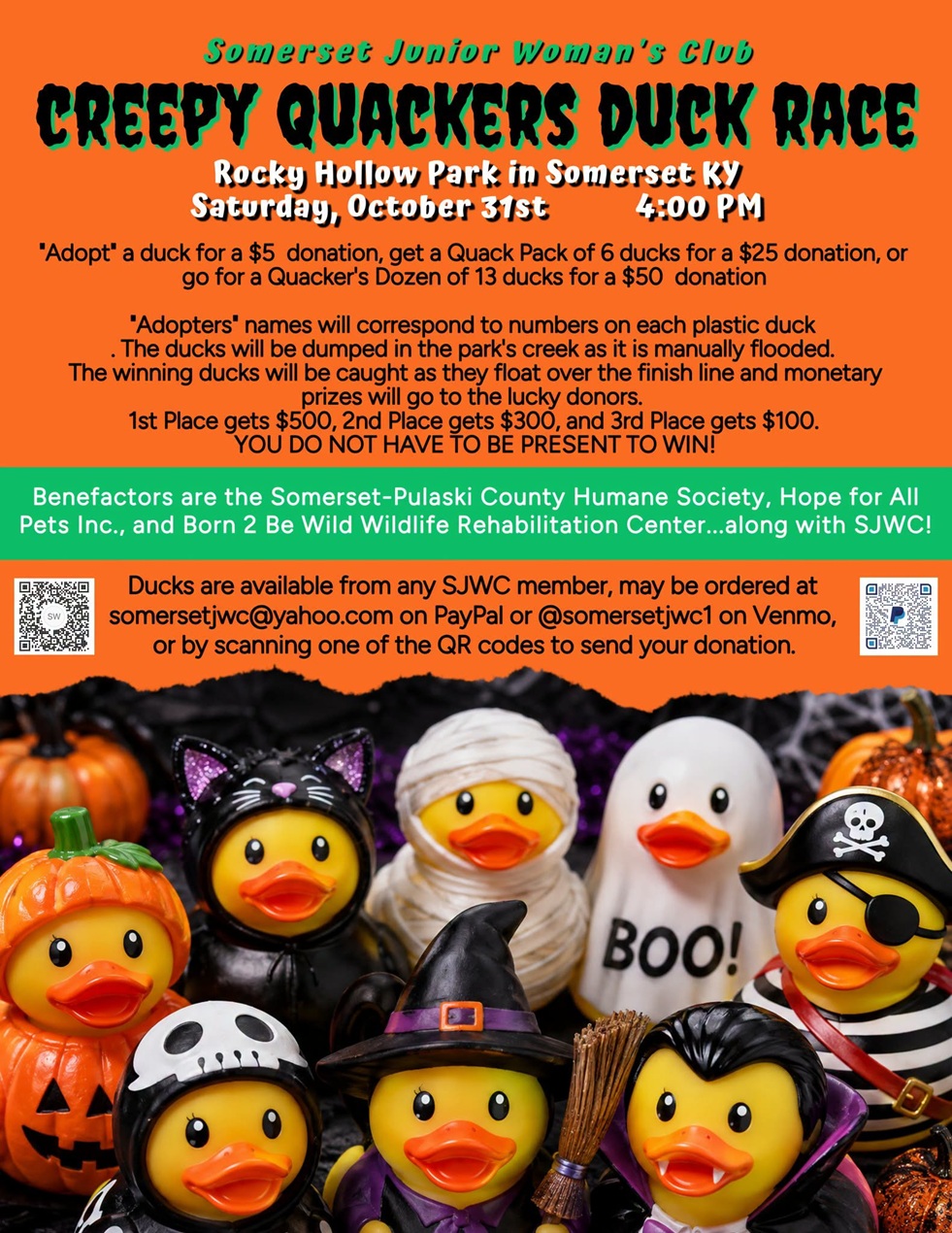 SJWC Creepy Quackers Duck Race 2026